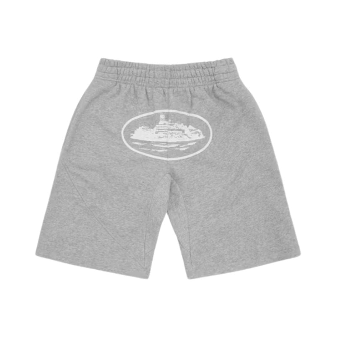 Corteiz OG Alcatraz Shorts Heather Grey